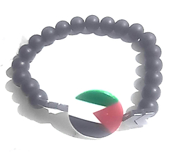 Boncuklu Filistin Bayraklı Bileklik